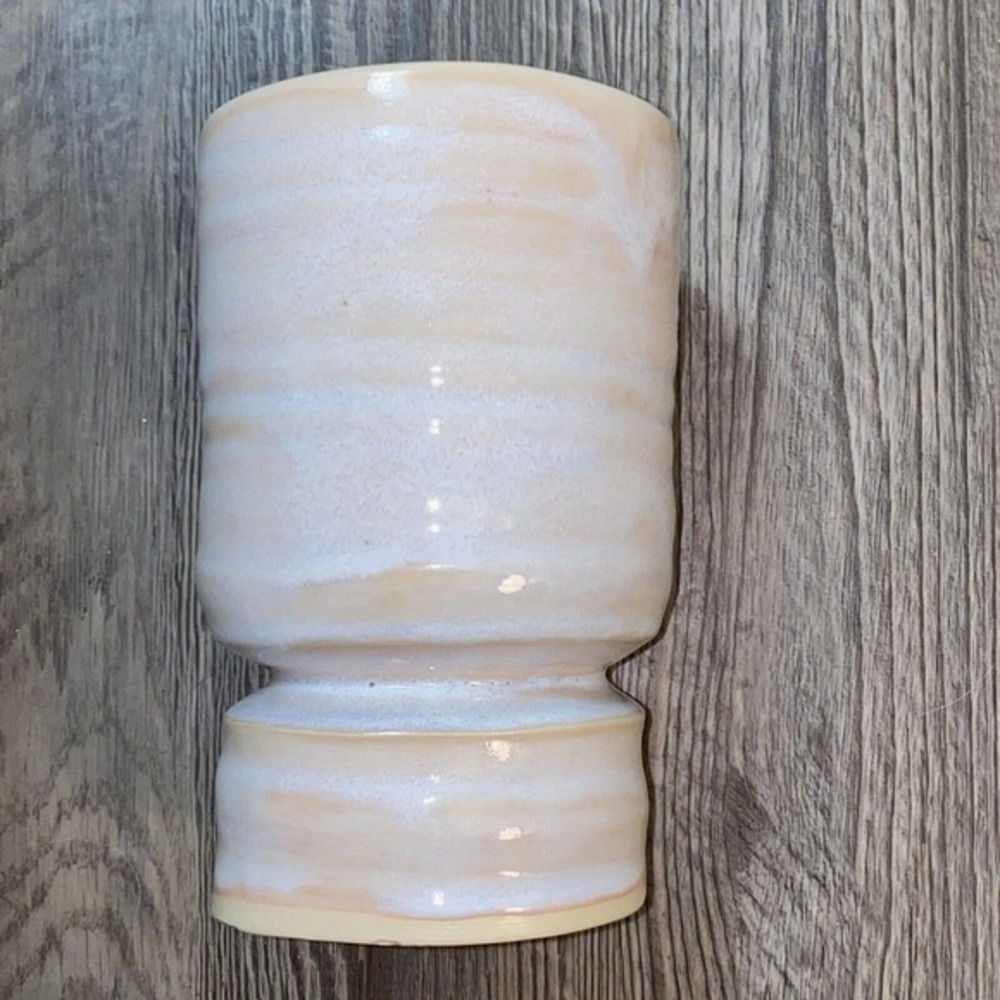 Studio Art Pottery Mid Century Modern Ceramic Vase Ceramics Signed MCM Organic